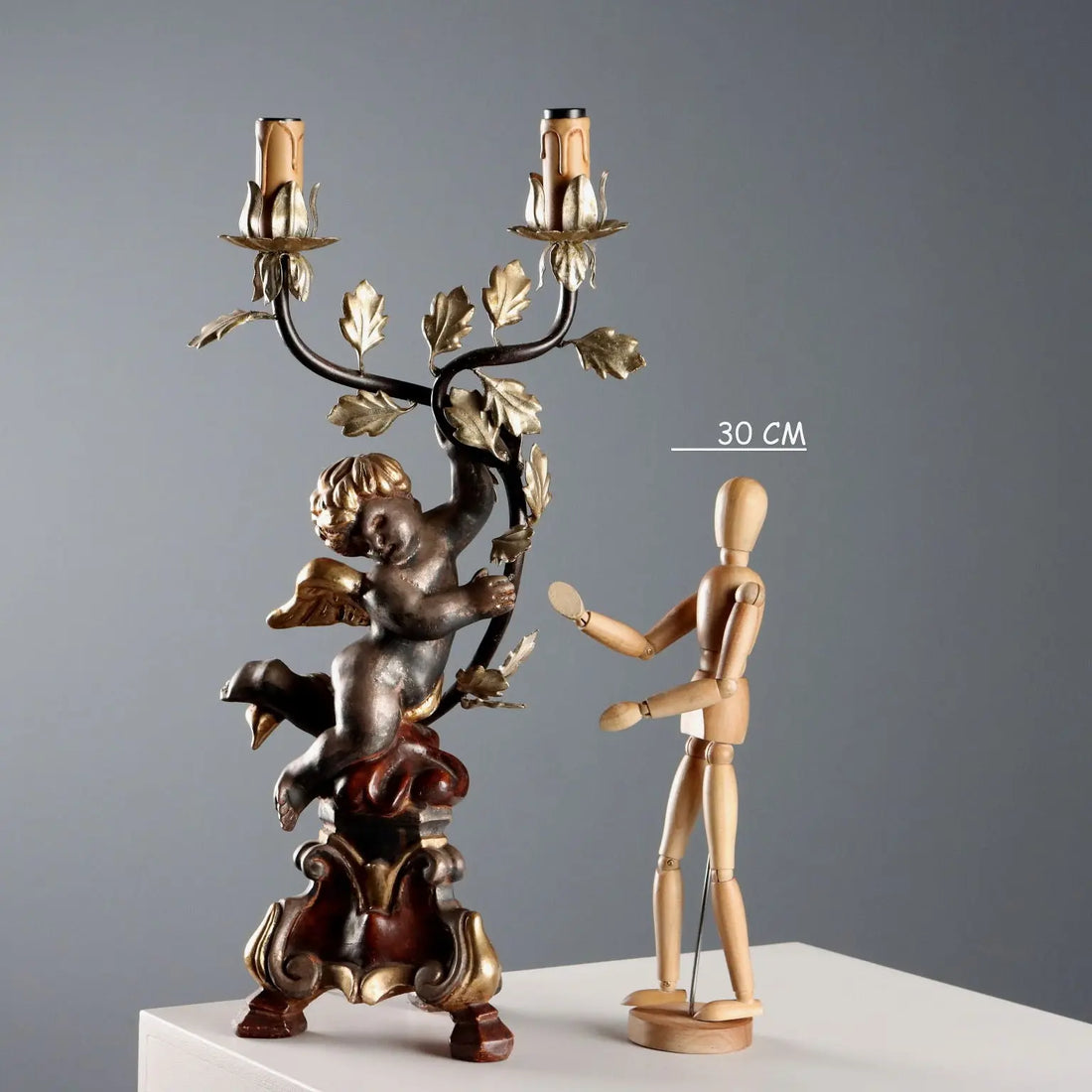 Antique Candelabra Carved Gilded Wood Italy XX Century - Italy, Mid XX Century | Antiques | Fancy Goods