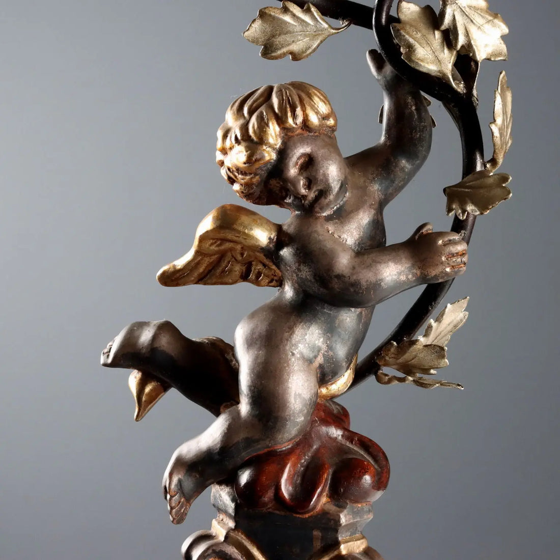 Antique Candelabra Carved Gilded Wood Italy XX Century - Italy, Mid XX Century | Antiques | Fancy Goods