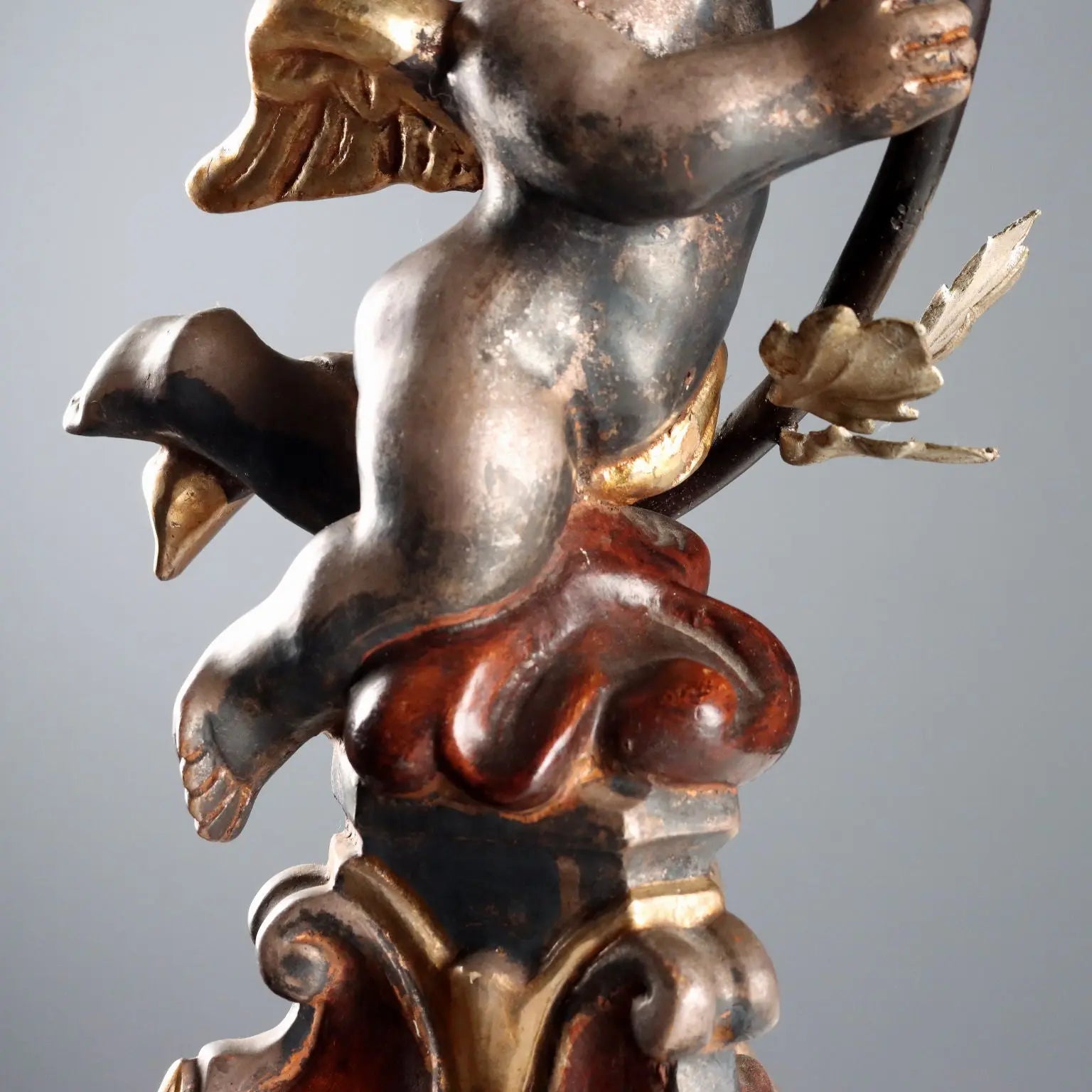 Antique Candelabra Carved Gilded Wood Italy XX Century - Italy, Mid XX Century | Antiques | Fancy Goods