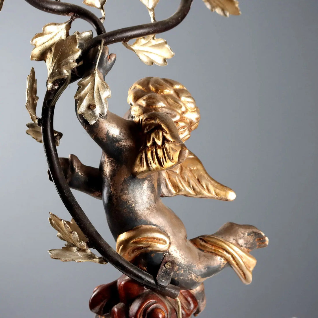 Antique Candelabra Carved Gilded Wood Italy XX Century - Italy, Mid XX Century | Antiques | Fancy Goods