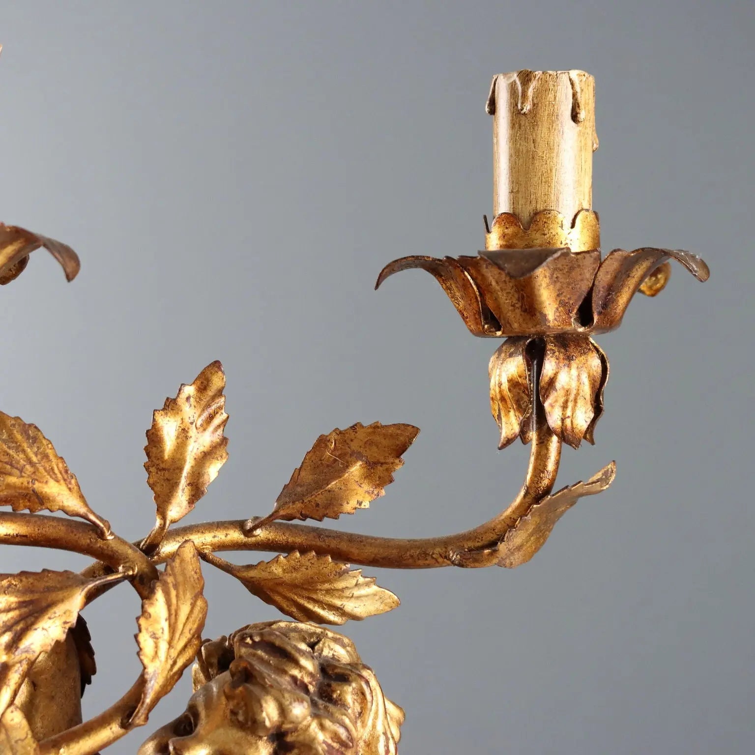 Antique Candelabra Carved Gilded Wood Italy XX Century - Italy, Mid XX Century | Antiques | Fancy Goods