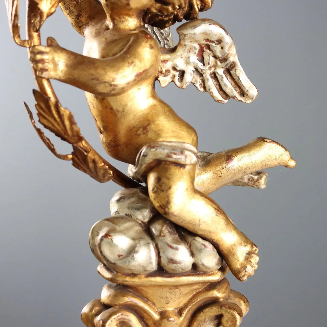 Antique Candelabra Carved Gilded Wood Italy XX Century - Italy, Mid XX Century | Antiques | Fancy Goods