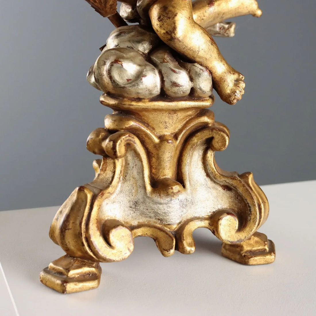 Antique Candelabra Carved Gilded Wood Italy XX Century - Italy, Mid XX Century | Antiques | Fancy Goods