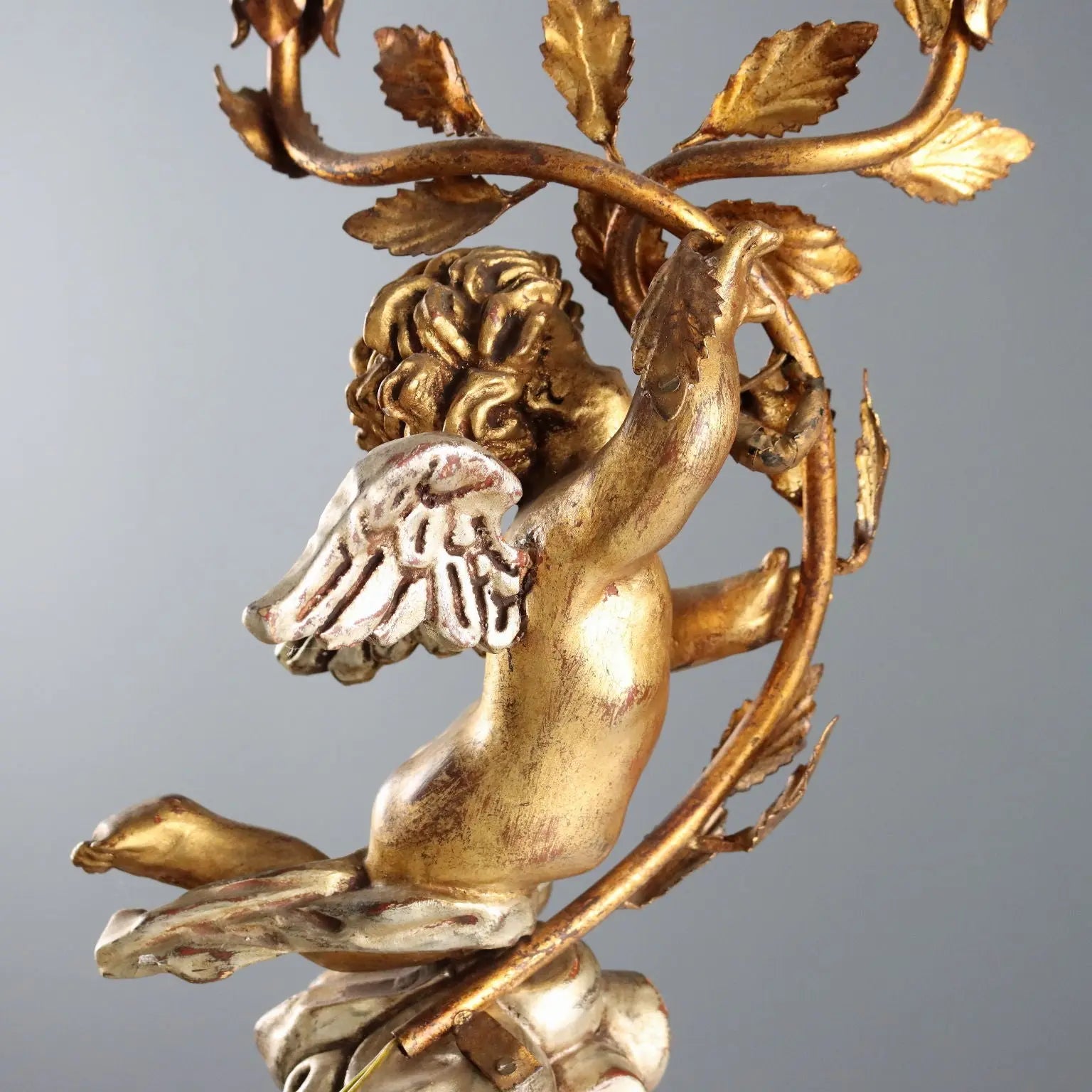 Antique Candelabra Carved Gilded Wood Italy XX Century - Italy, Mid XX Century | Antiques | Fancy Goods