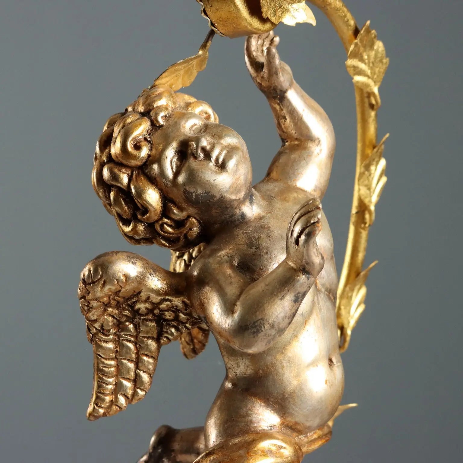 Antique Candelabra Gilded Carved Wood Italy XX Century - Italy, Mid XX Century | Antiques | Fancy Goods