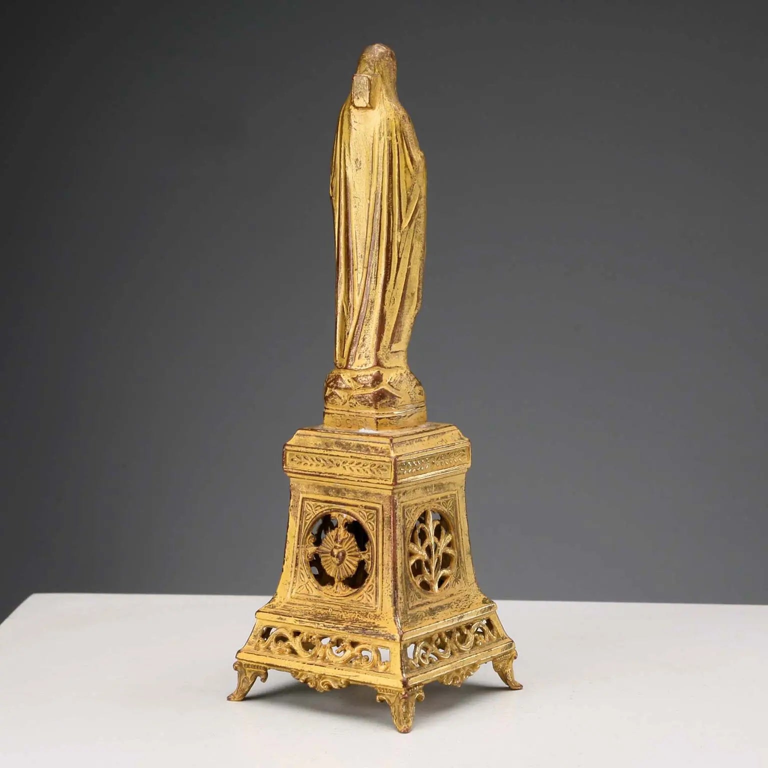Antique Figurine Our Lady of Lourdes Metal France XX Century - France, Early XX Century | Antiques | Fancy Goods