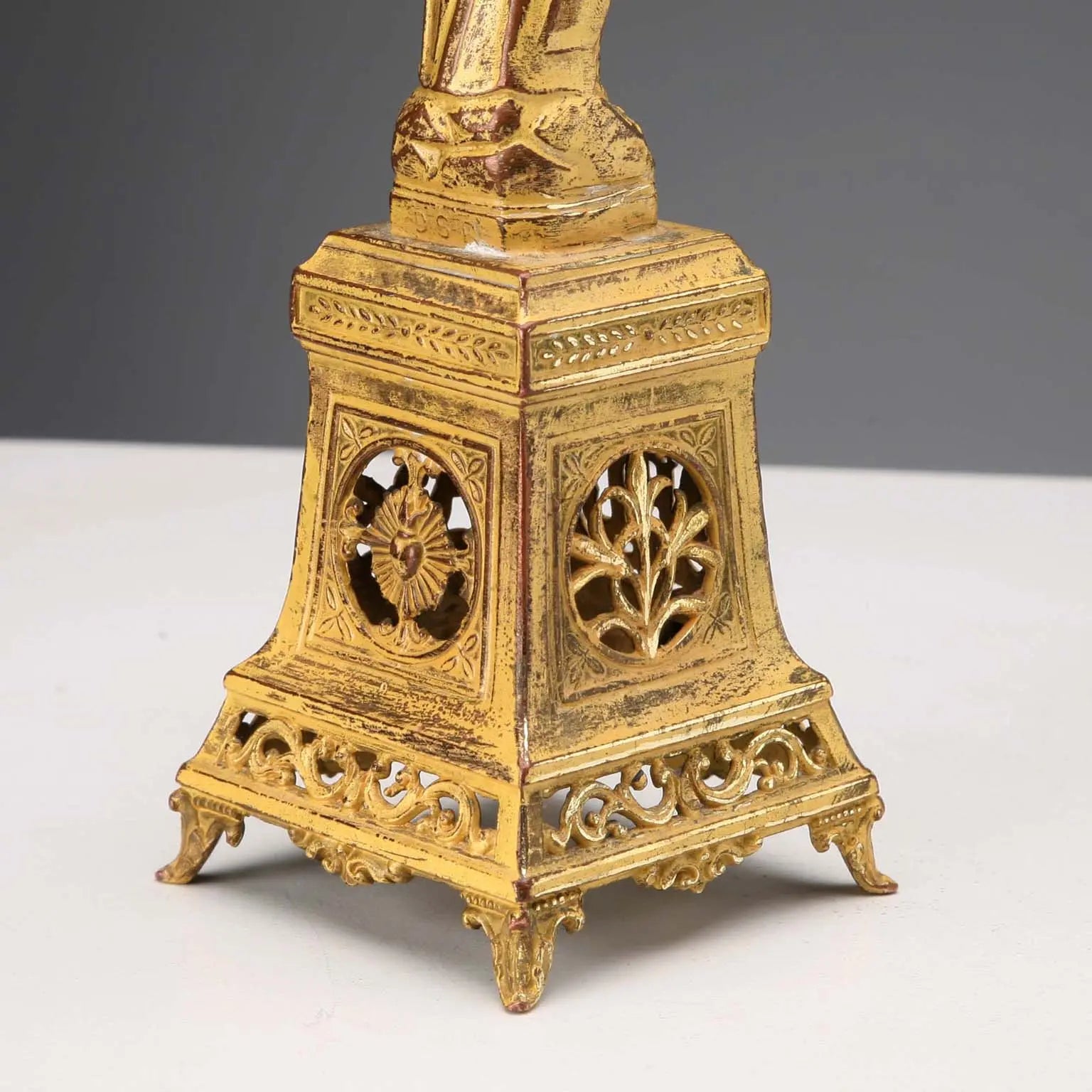 Antique Figurine Our Lady of Lourdes Metal France XX Century - France, Early XX Century | Antiques | Fancy Goods