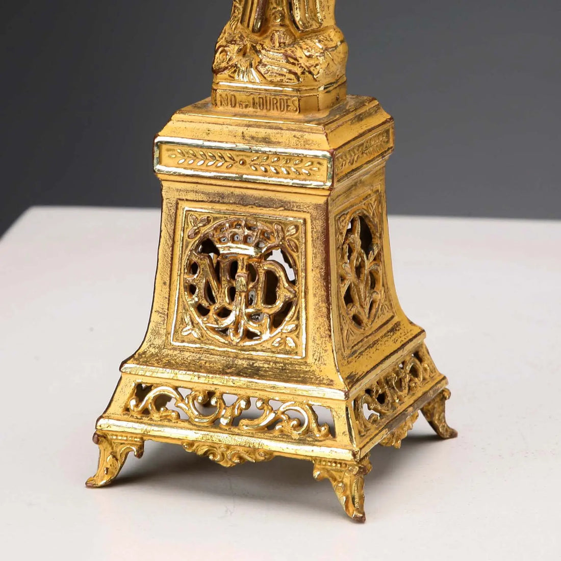 Antique Figurine Our Lady of Lourdes Metal France XX Century - France, Early XX Century | Antiques | Fancy Goods