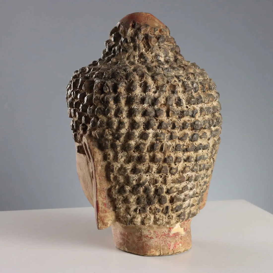 Antique Sculpture Buddha Head Wood China XX Century - China, XX Century | Antiques | Fancy Goods