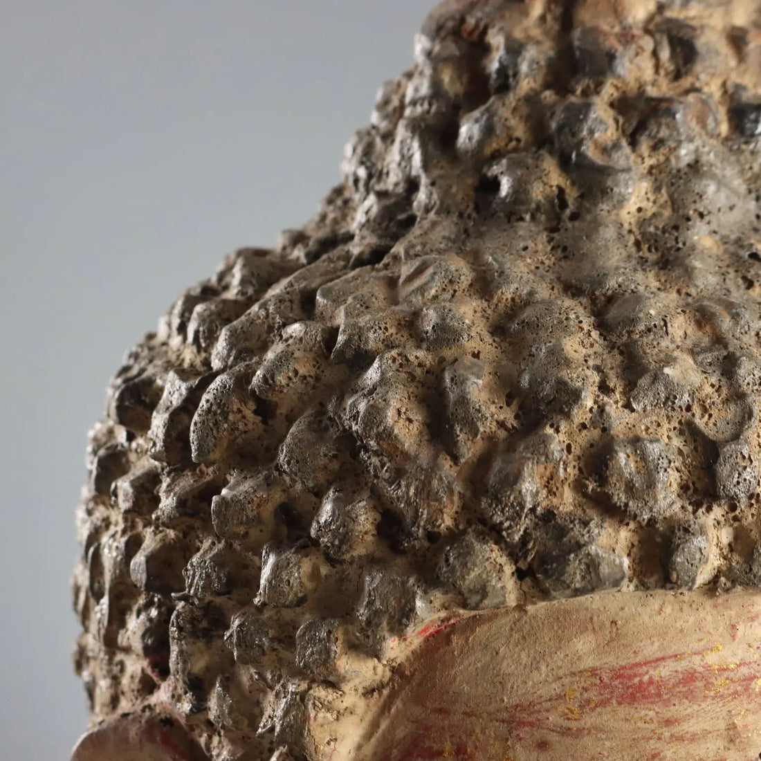 Antique Sculpture Buddha Head Wood China XX Century - China, XX Century | Antiques | Fancy Goods