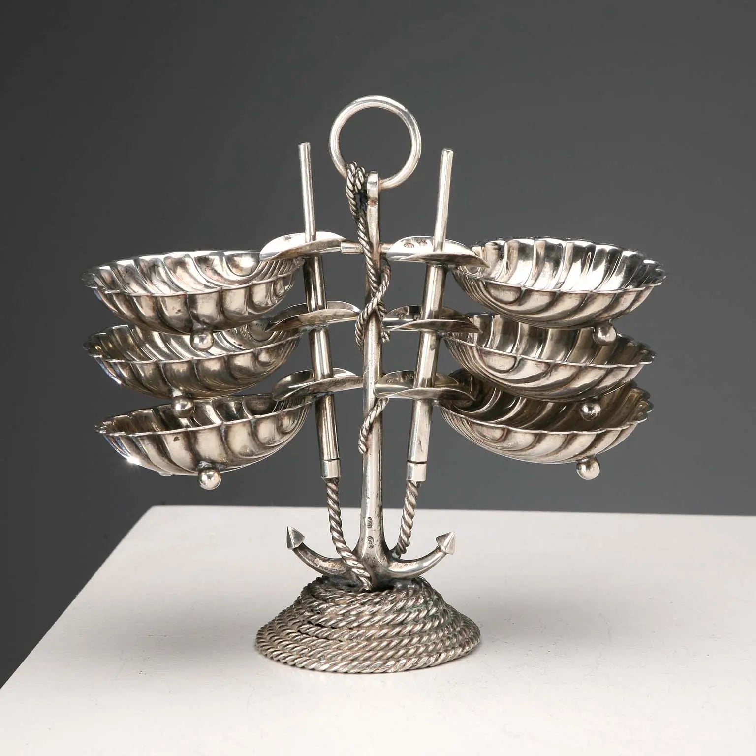 Cesa Alessandria Silver Ashtray Set Italy Early XX Century - Italy, Early XX Century | Antiques | Fancy Goods