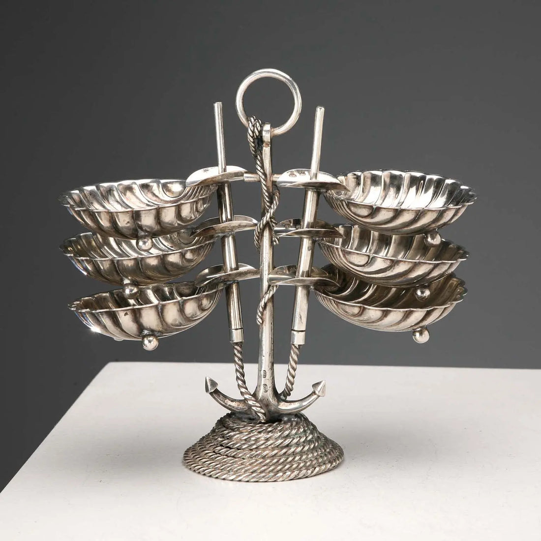 Cesa Alessandria Silver Ashtray Set Italy Early XX Century - Italy, Early XX Century | Antiques | Fancy Goods