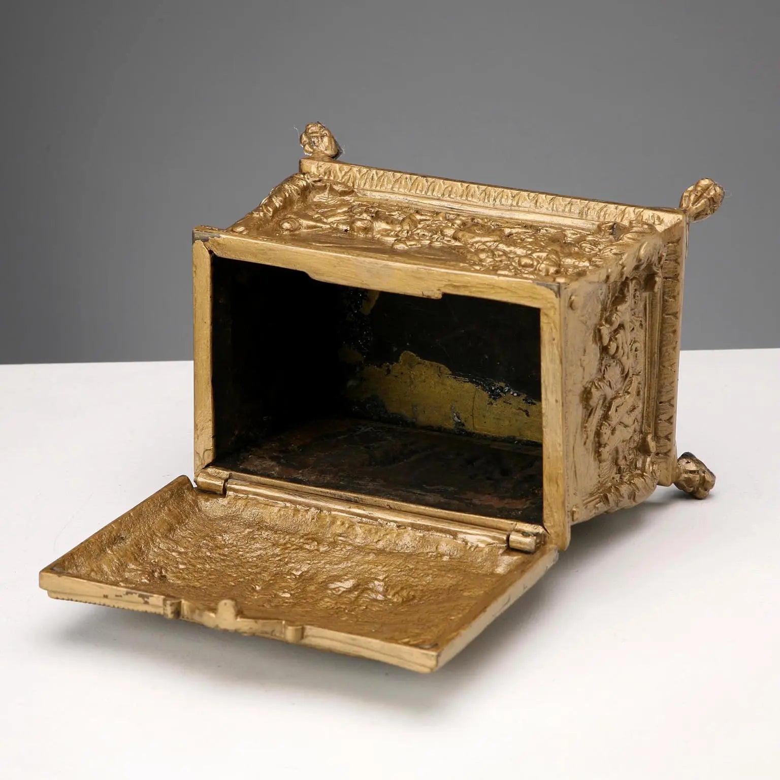 Antique Casket Bronze Labour Scenes Italy XX Century - Italy, Early XX Century | Antiques | Fancy Goods