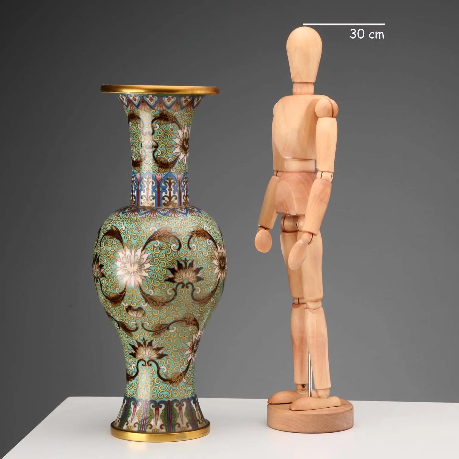 Vintage Cloisonnè Vase Bronze Coloured Enamels China 1960s - China, 1960s | Antiques | Fancy Goods