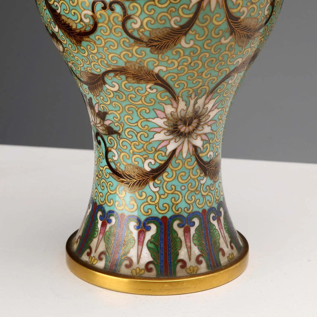 Vintage Cloisonnè Vase Bronze Coloured Enamels China 1960s - China, 1960s | Antiques | Fancy Goods