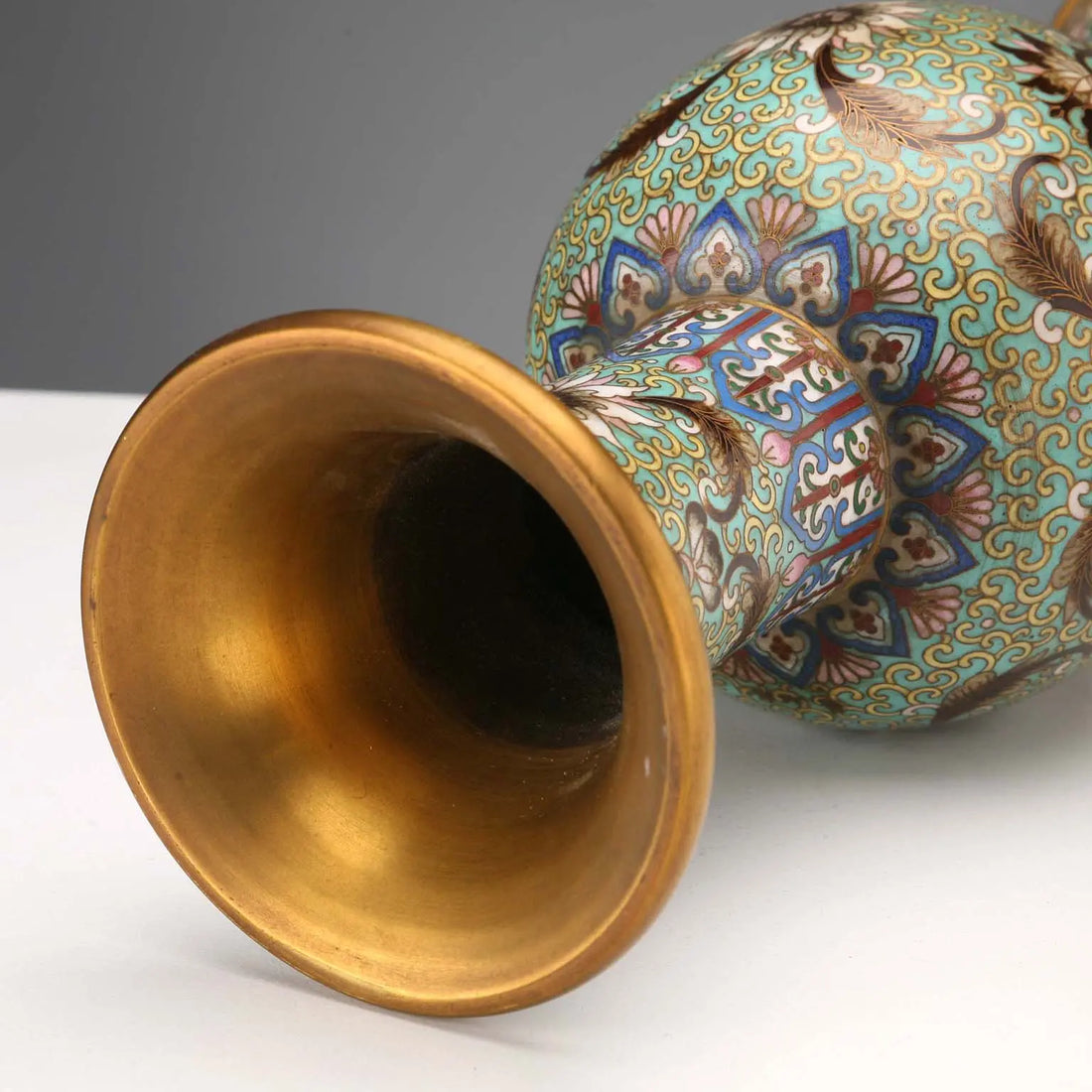 Vintage Cloisonnè Vase Bronze Coloured Enamels China 1960s - China, 1960s | Antiques | Fancy Goods