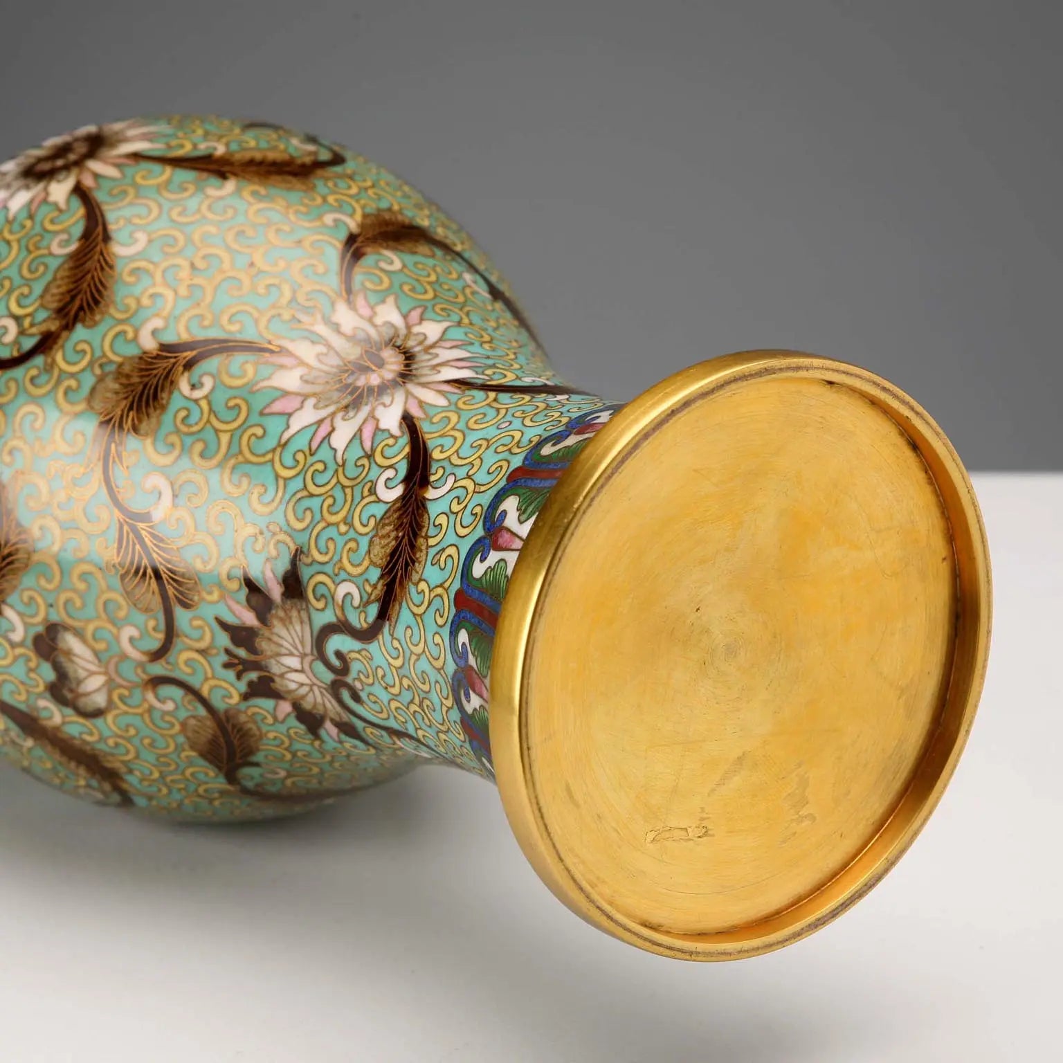 Vintage Cloisonnè Vase Bronze Coloured Enamels China 1960s - China, 1960s | Antiques | Fancy Goods