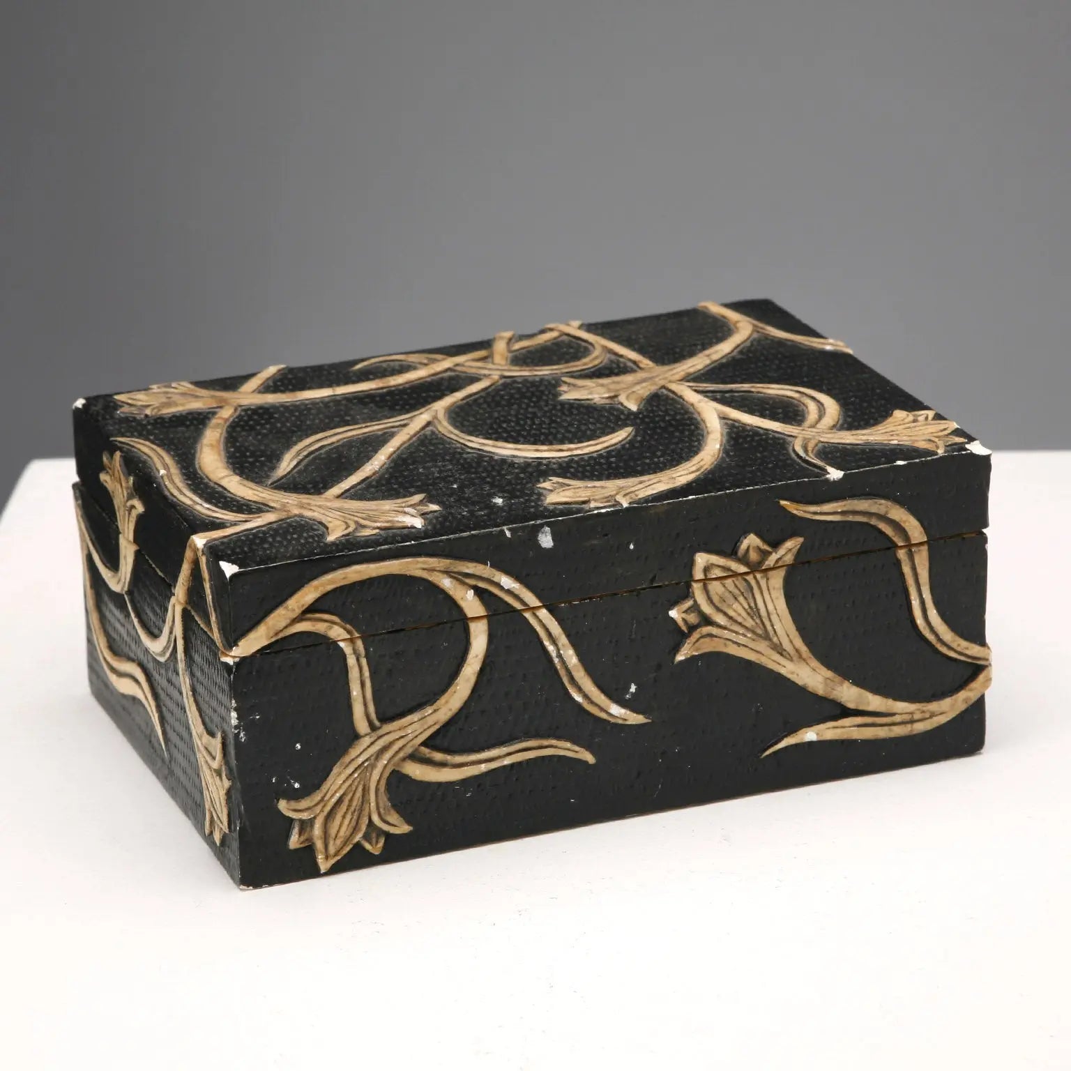 Antique Jewelry Casket Carved Stone India XX Century - India, XX Century | Antiques | Fancy Goods