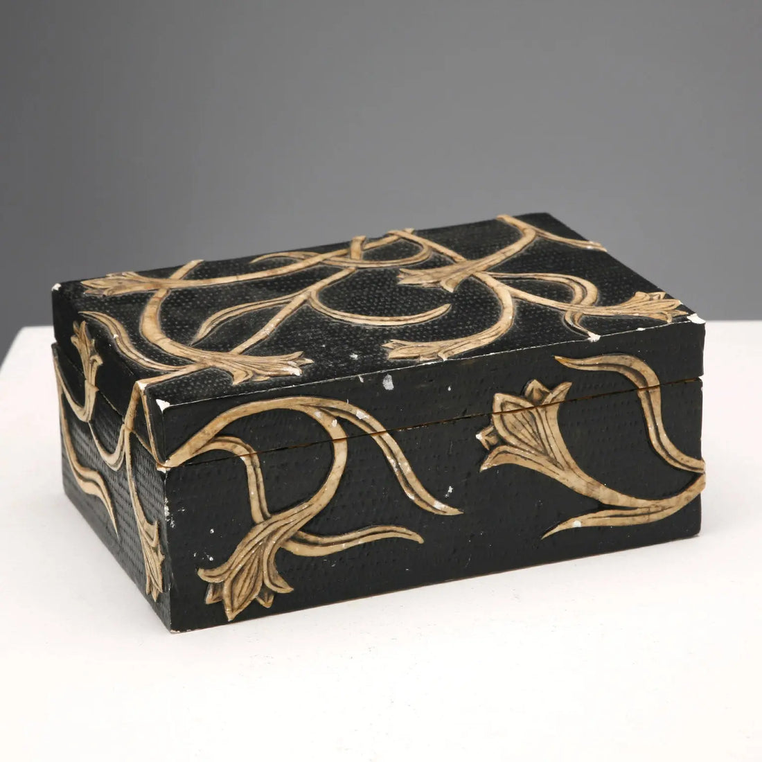 Antique Jewelry Casket Carved Stone India XX Century - India, XX Century | Antiques | Fancy Goods