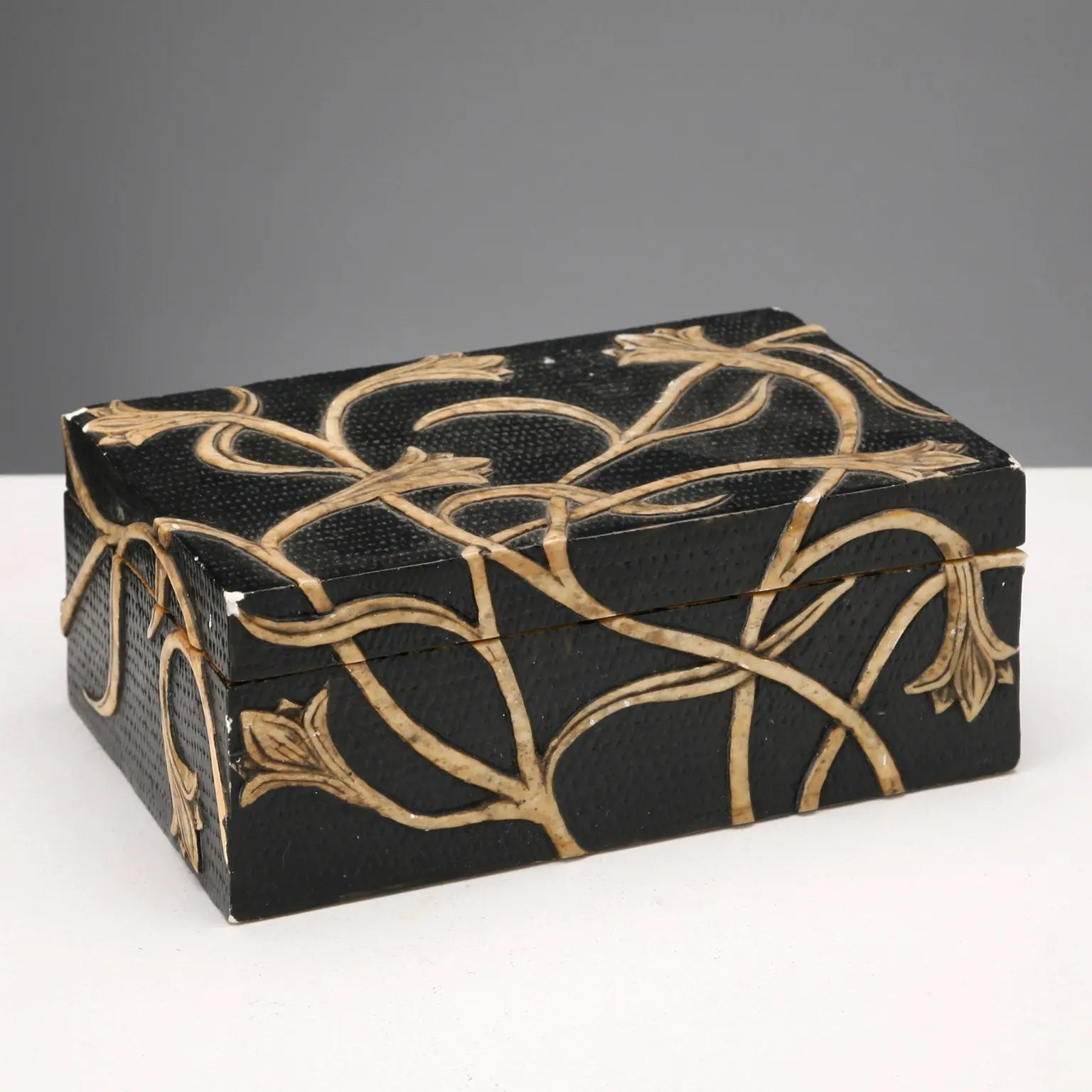 Antique Jewelry Casket Carved Stone India XX Century - India, XX Century | Antiques | Fancy Goods