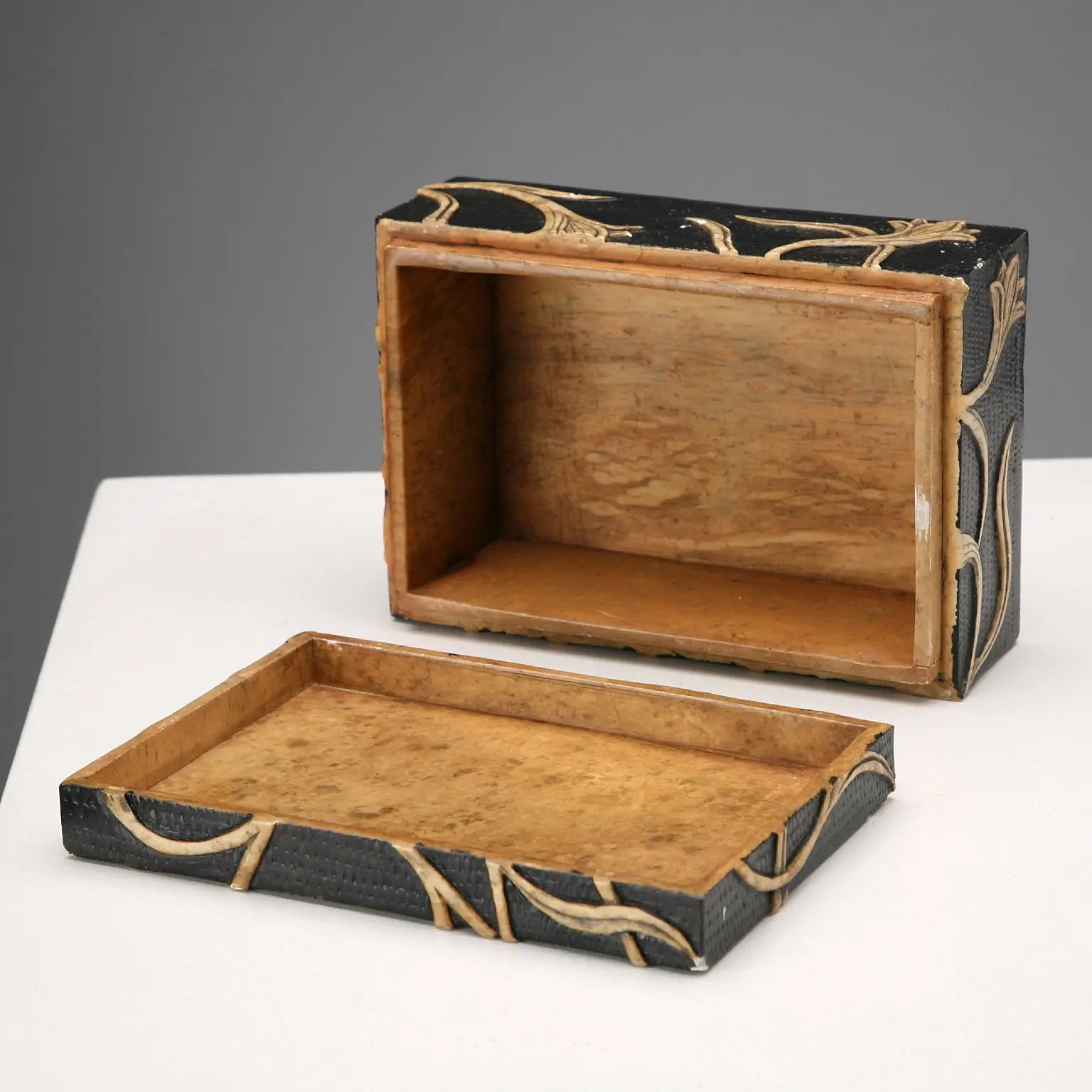 Antique Jewelry Casket Carved Stone India XX Century - India, XX Century | Antiques | Fancy Goods