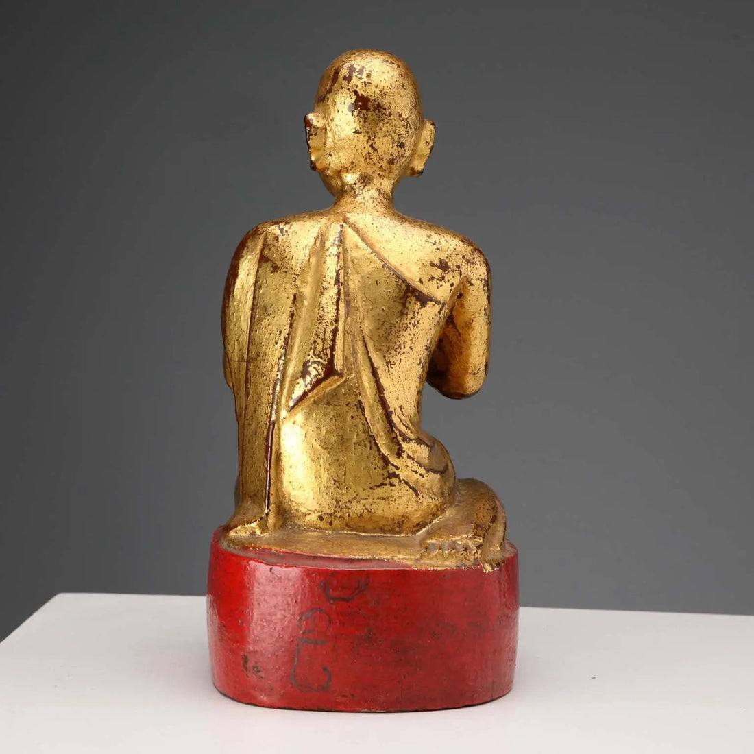 Antique Worshipper Carved Gilded Wood Myanmar XIX-XX Century - Burma, XIX-XX Century | Antiques | Fancy Goods
