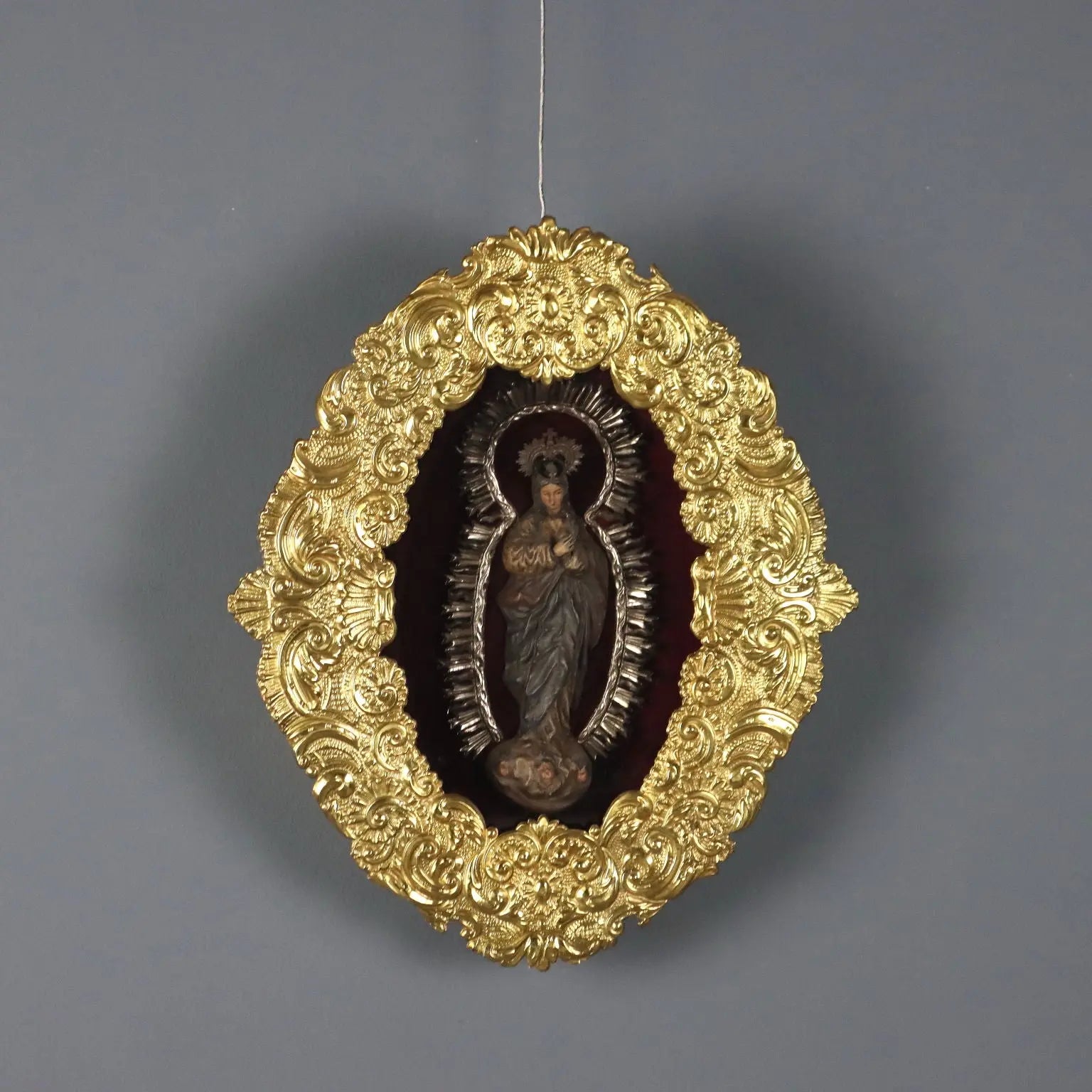 Antique Figurine Virgin Mary Ceramic Italy XIX Century - Italy, Late XIX Century | Antiques | Fancy Goods
