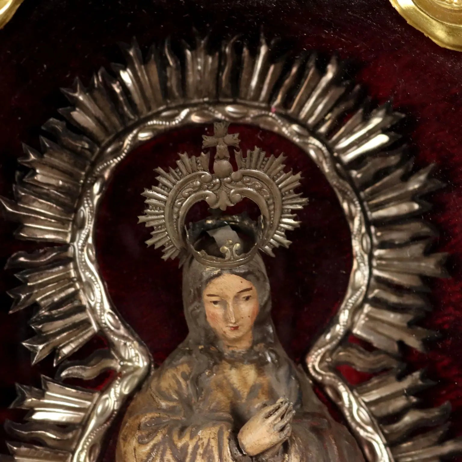 Antique Figurine Virgin Mary Ceramic Italy XIX Century - Italy, Late XIX Century | Antiques | Fancy Goods