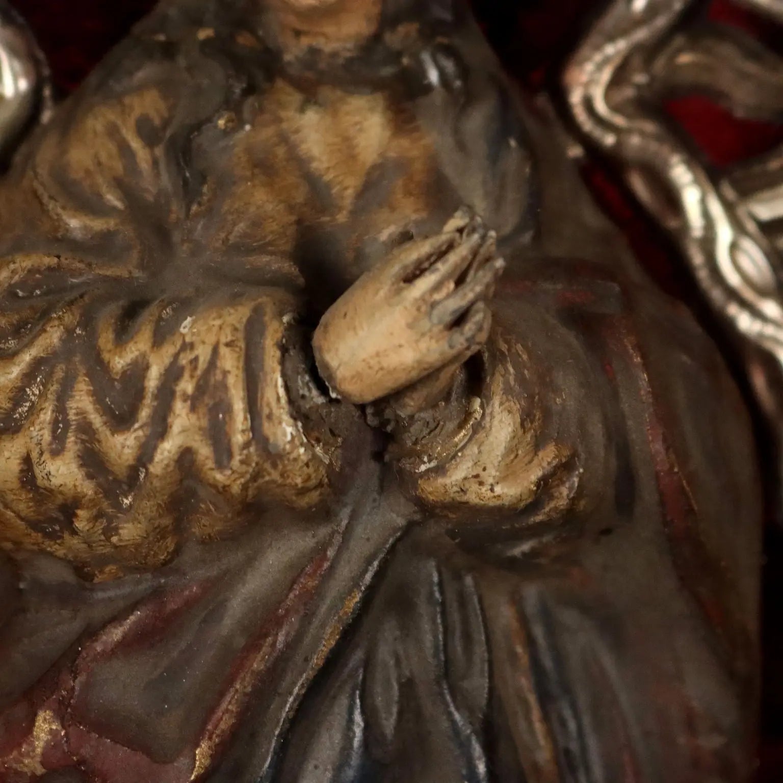 Antique Figurine Virgin Mary Ceramic Italy XIX Century - Italy, Late XIX Century | Antiques | Fancy Goods