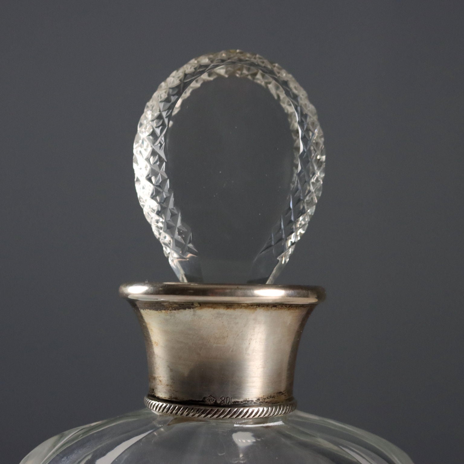 Antique Bottle Glass Silver Europe Early XX Century - Europe, First Half XX Century | Antiques | Fancy Goods