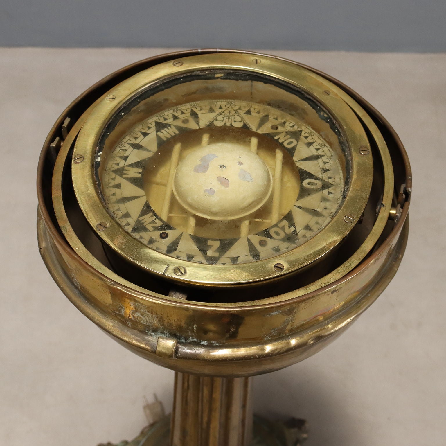Antique Nautical Compass in a Binnacle England XX Century - England, Early XX Century | Antiques | Fancy Goods