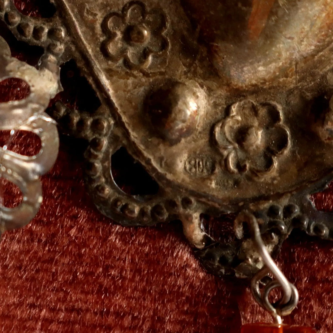 The Sacred Heart Silver Ex Voto Glass Italy XX Century - Italy, Early XX Century | Antiques | Fancy Goods