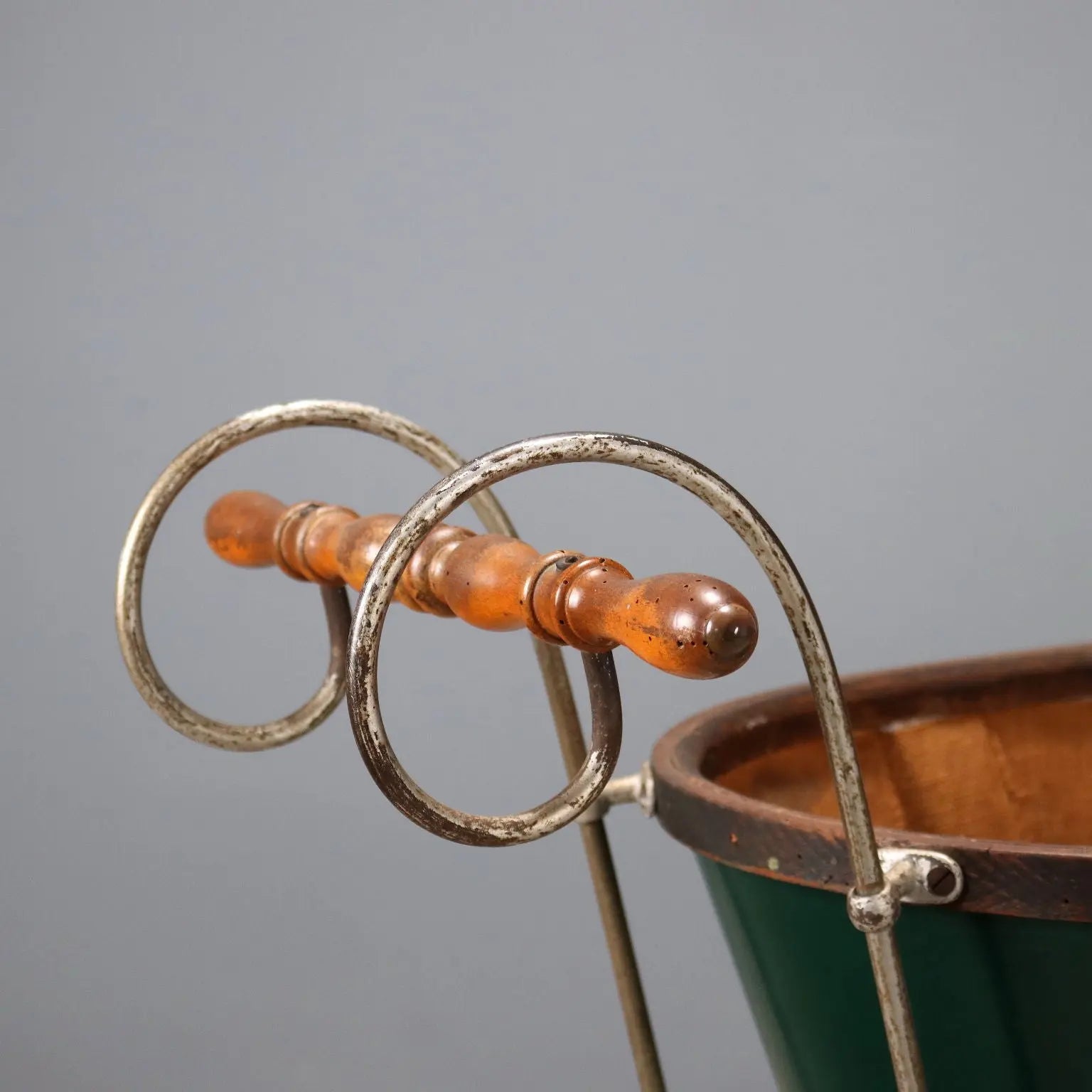 Antique Stroller Iron Wood Wicker Italy XIX Century - Italy, XIX Century | Antiques | Fancy Goods