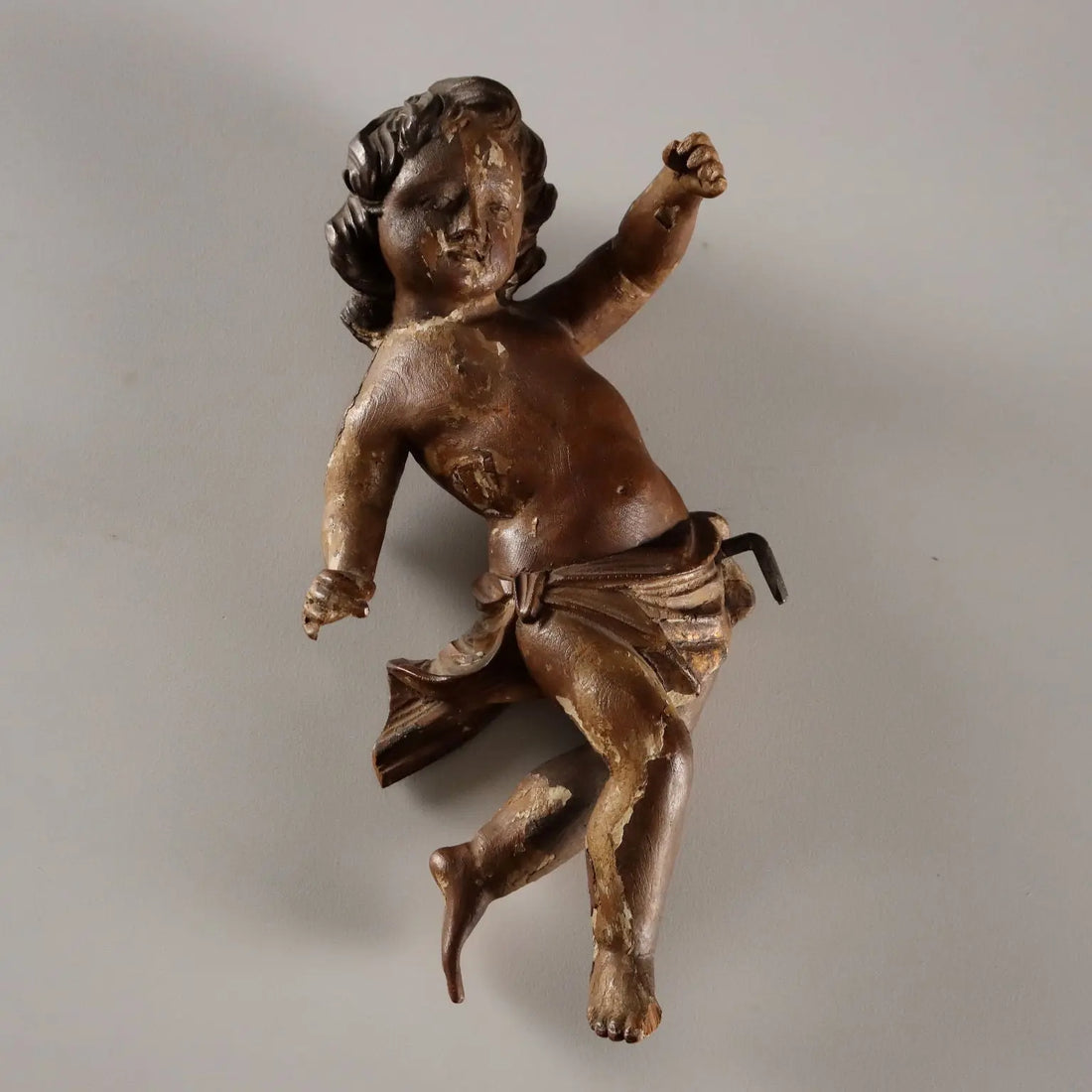 Antique Cherubs Lacquered Gilded Carved Wood Italy XVIII Century - Central Italy, XVIII Century | Antiques | Fancy Goods