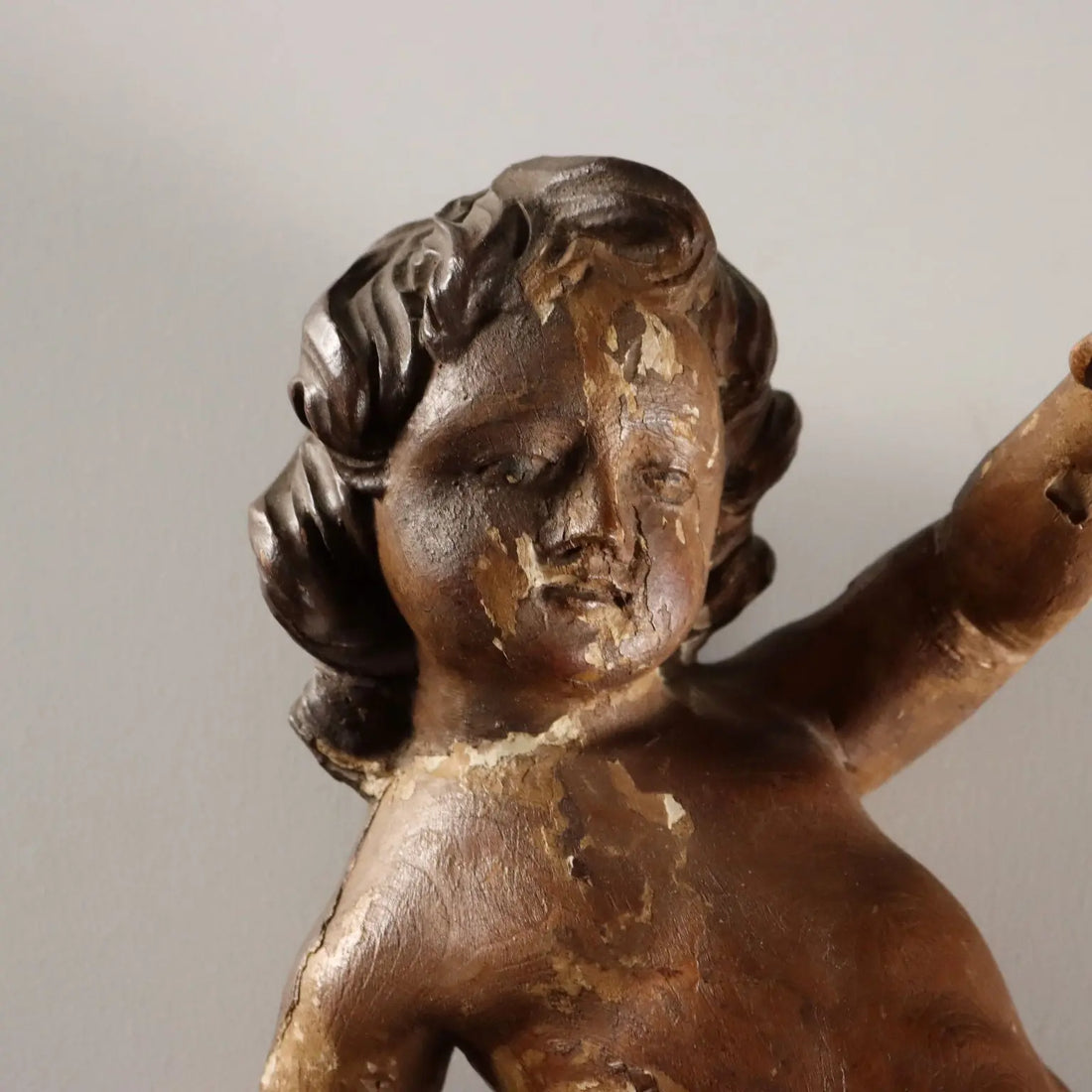 Antique Cherubs Lacquered Gilded Carved Wood Italy XVIII Century - Central Italy, XVIII Century | Antiques | Fancy Goods