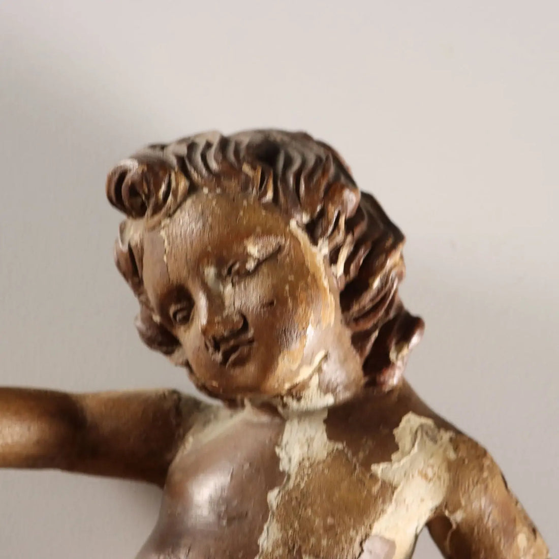 Antique Cherubs Lacquered Gilded Carved Wood Italy XVIII Century - Central Italy, XVIII Century | Antiques | Fancy Goods