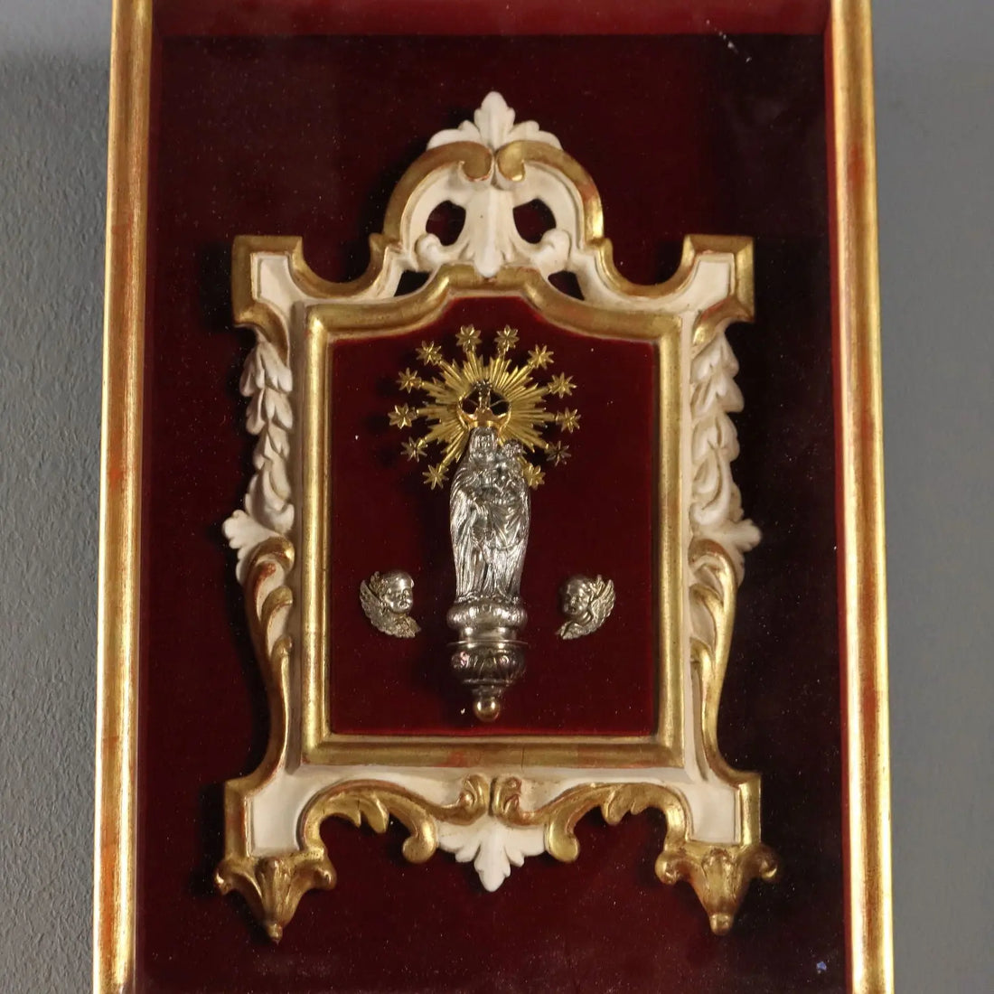 Antique Figurine Virgin Mary with Child Wood XX Century - Italy, Early XX Century | Antiques | Fancy Goods