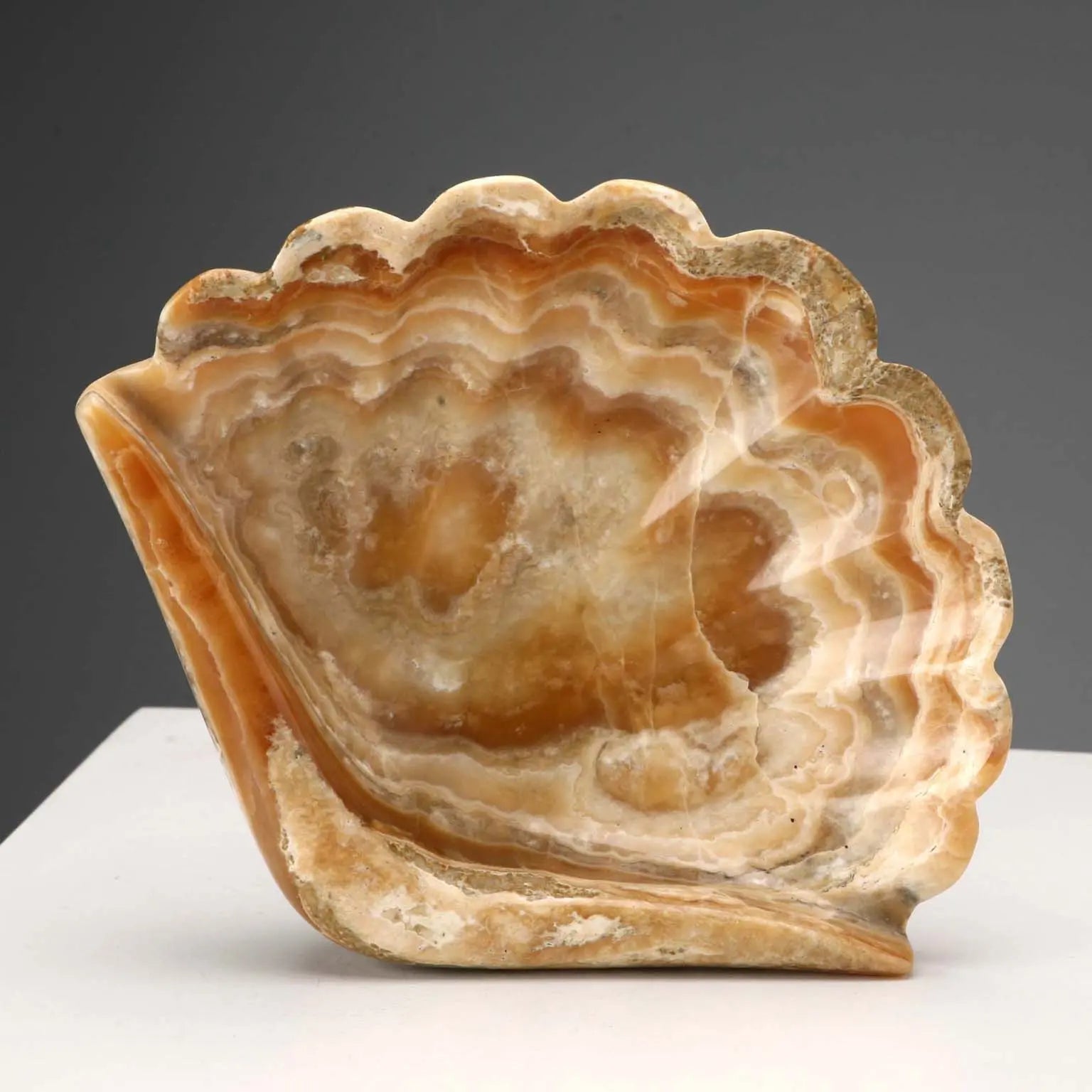 Vintage Pocket Emptier Onyx Shell-Shaped Italy XX Century - Italy, Mid XX Century | Antiques | Fancy Goods