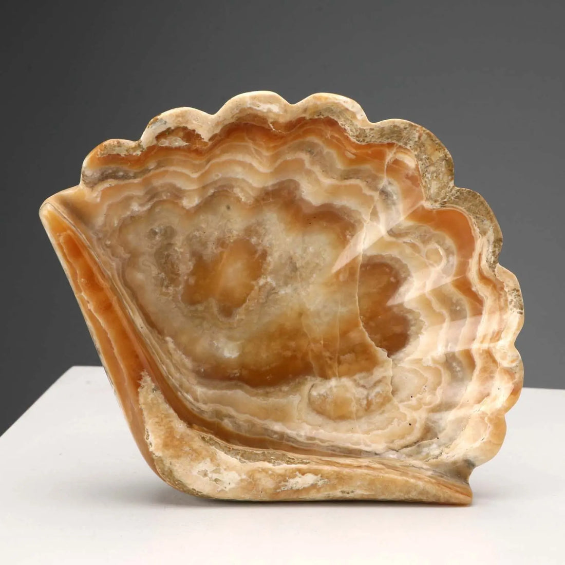 Vintage Pocket Emptier Onyx Shell-Shaped Italy XX Century - Italy, Mid XX Century | Antiques | Fancy Goods