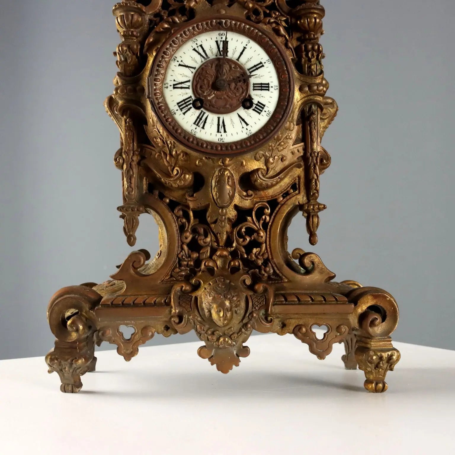 Antique Eclectic Style Table Clock Bronze France XIX Century - France, XIX-XX Century | Antiques | Fancy Goods