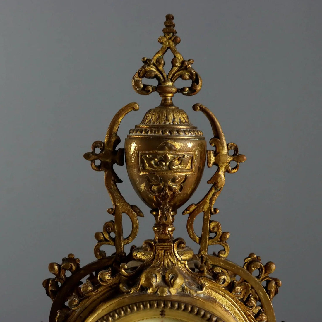 Antique Tryptich Clock Gilded Bronze Eclectic France XIX-XX Century - France, XIX-XX Century | Antiques | Fancy Goods