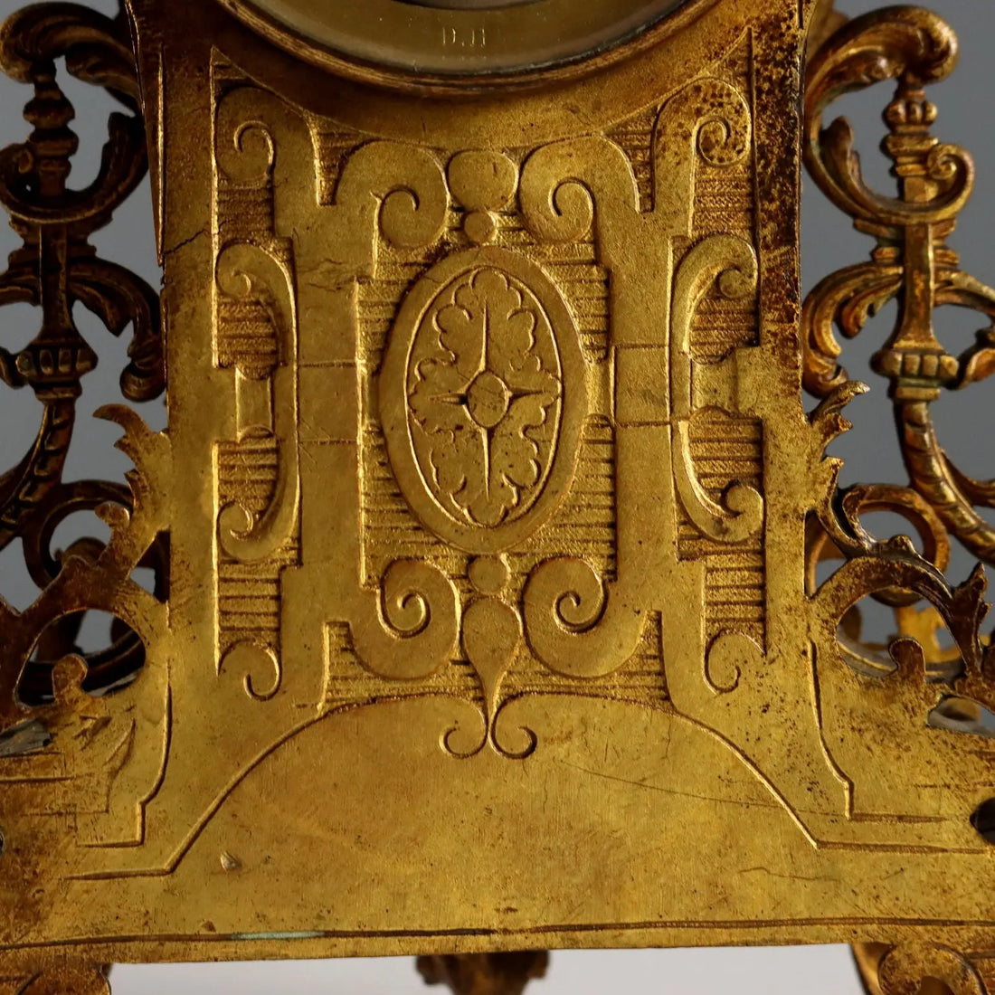 Antique Tryptich Clock Gilded Bronze Eclectic France XIX-XX Century - France, XIX-XX Century | Antiques | Fancy Goods