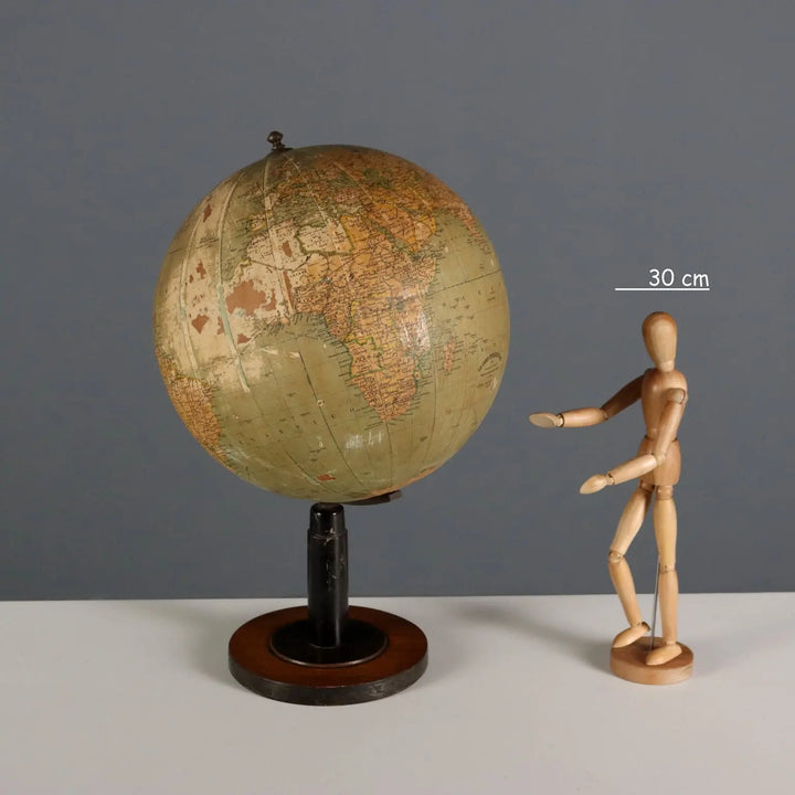 Antique Terrestrial Globe Antonio Vallardi Paper Wood XX Century - Italy, Early XX Century | Antiques | Fancy Goods