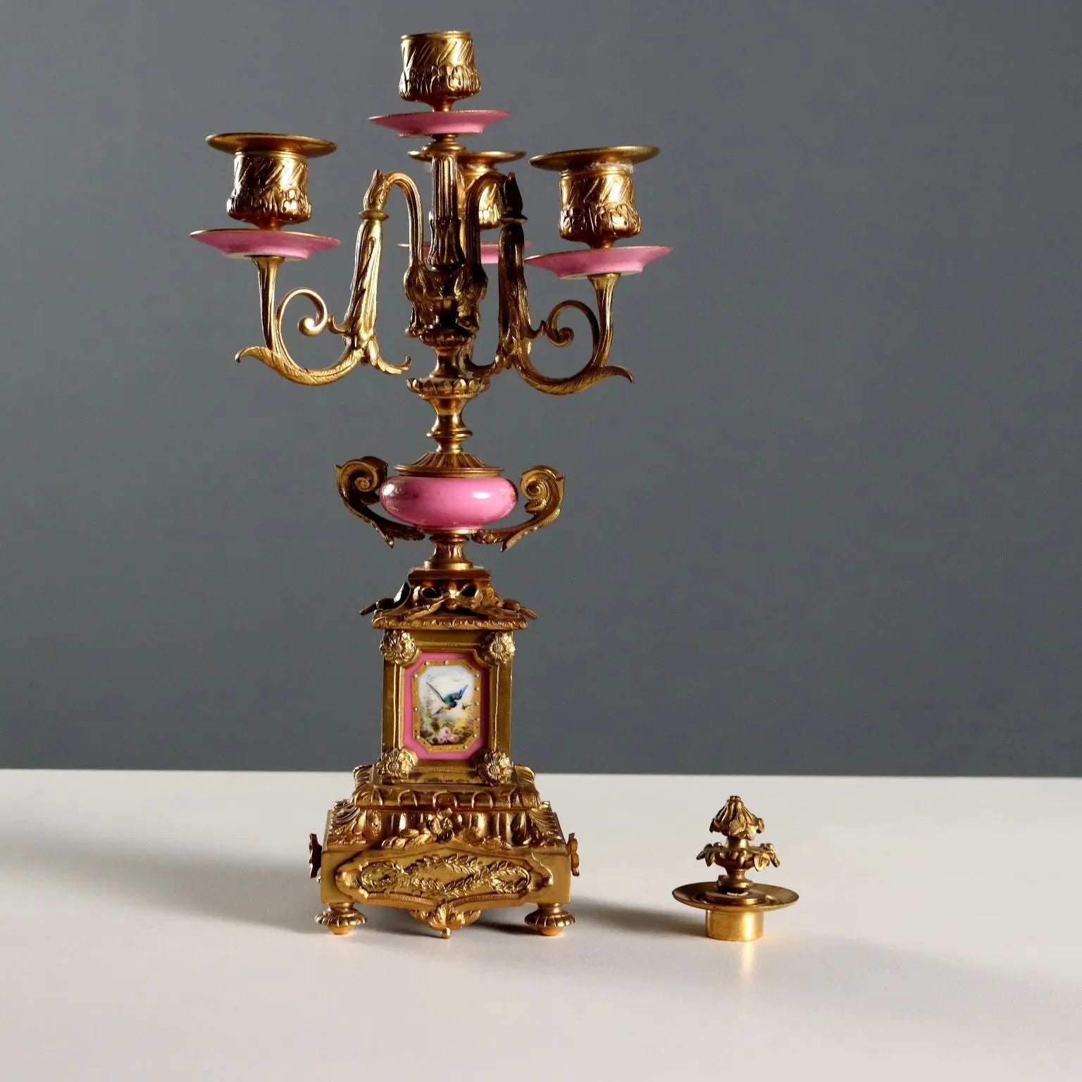 Antique Tryptich Clock Gilded Bronze Porcelain France XIX Century - France, Second Half XIX Century | Antiques | Fancy Goods