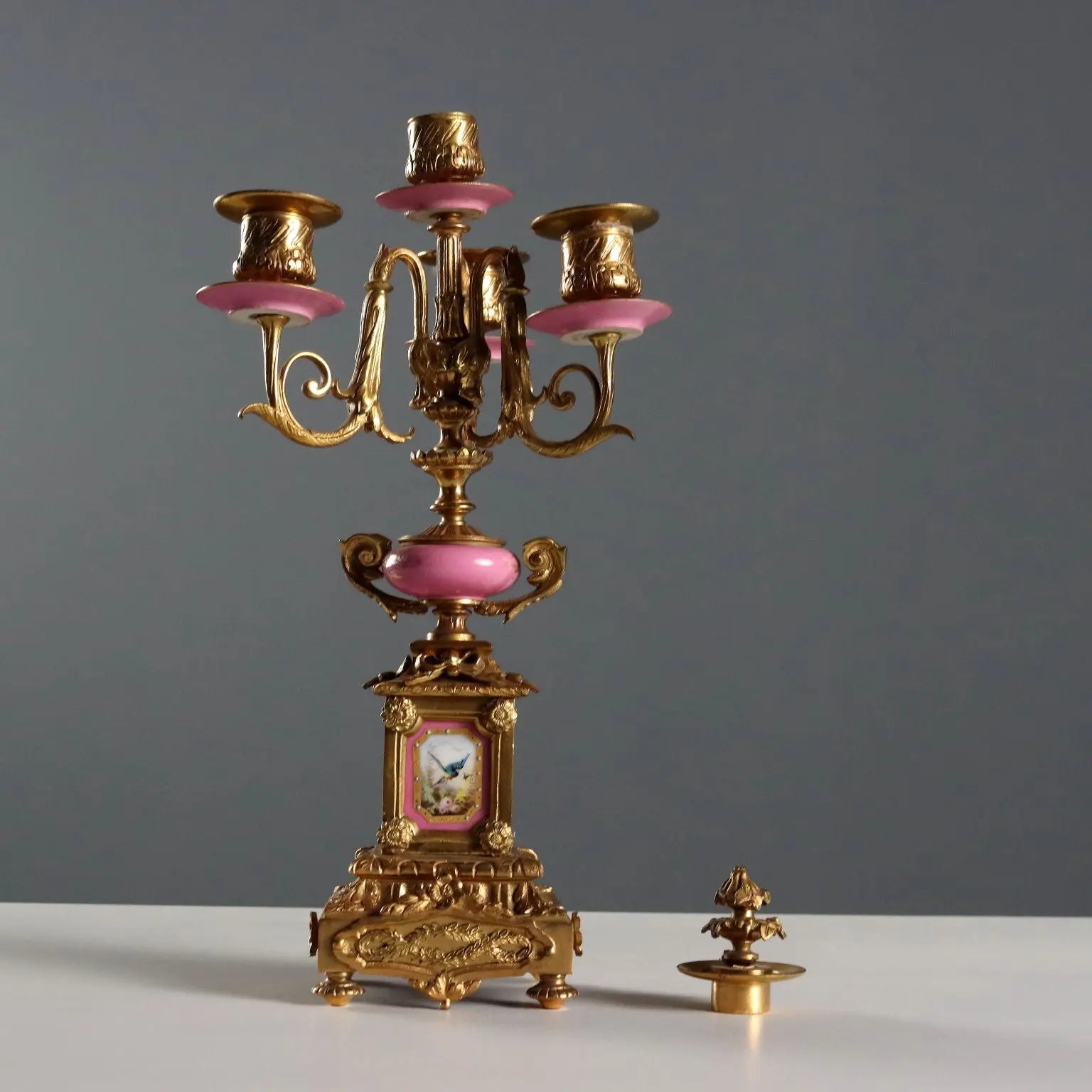Antique Tryptich Clock Gilded Bronze Porcelain France XIX Century - France, Second Half XIX Century | Antiques | Fancy Goods