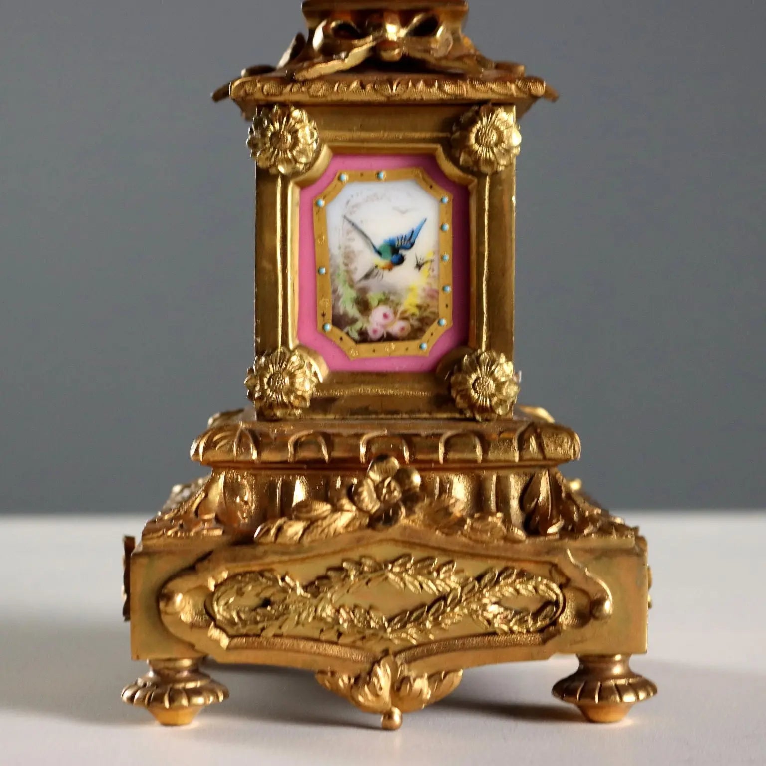Antique Tryptich Clock Gilded Bronze Porcelain France XIX Century - France, Second Half XIX Century | Antiques | Fancy Goods