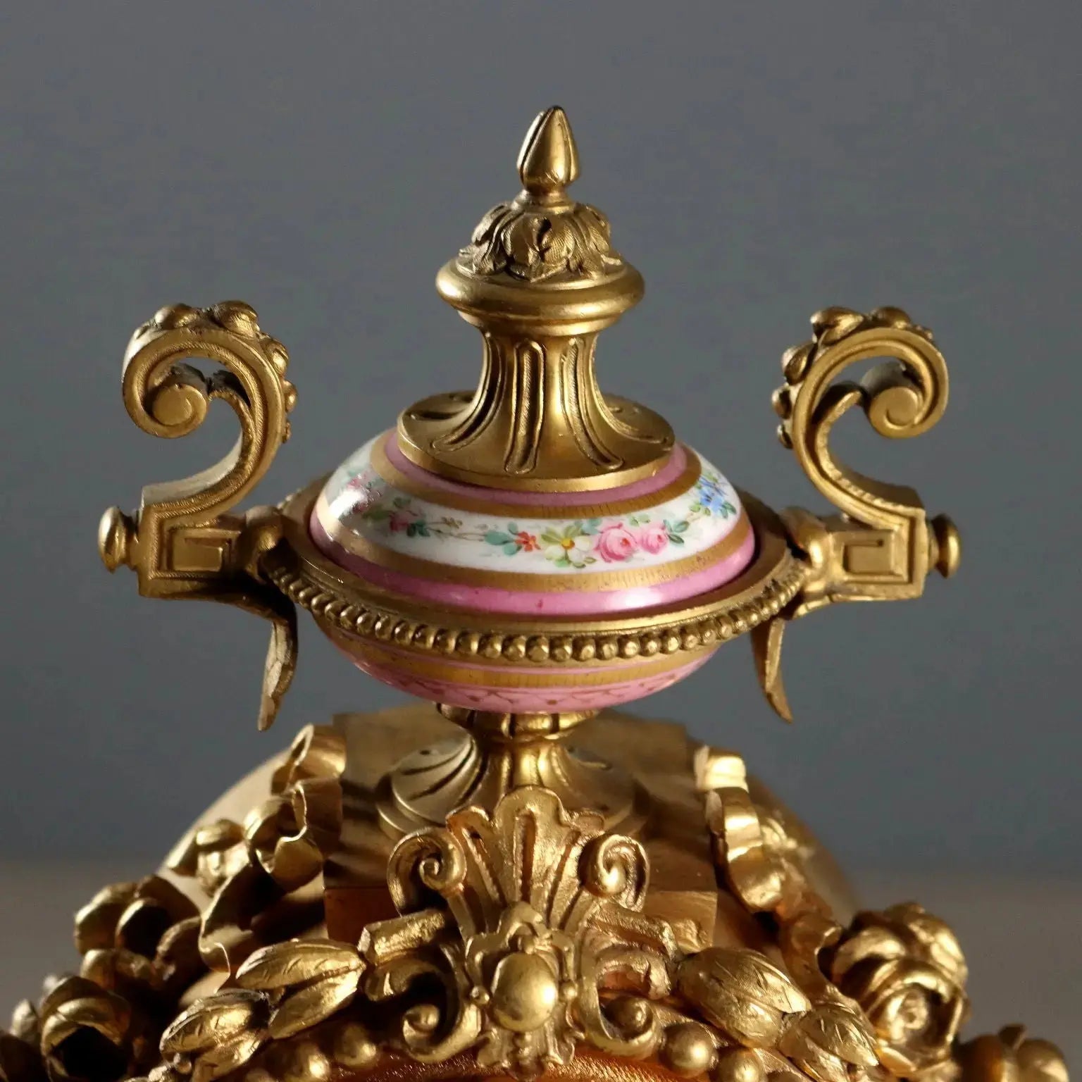 Antique Tryptich Clock Gilded Bronze Porcelain France XIX Century - France, Second Half XIX Century | Antiques | Fancy Goods