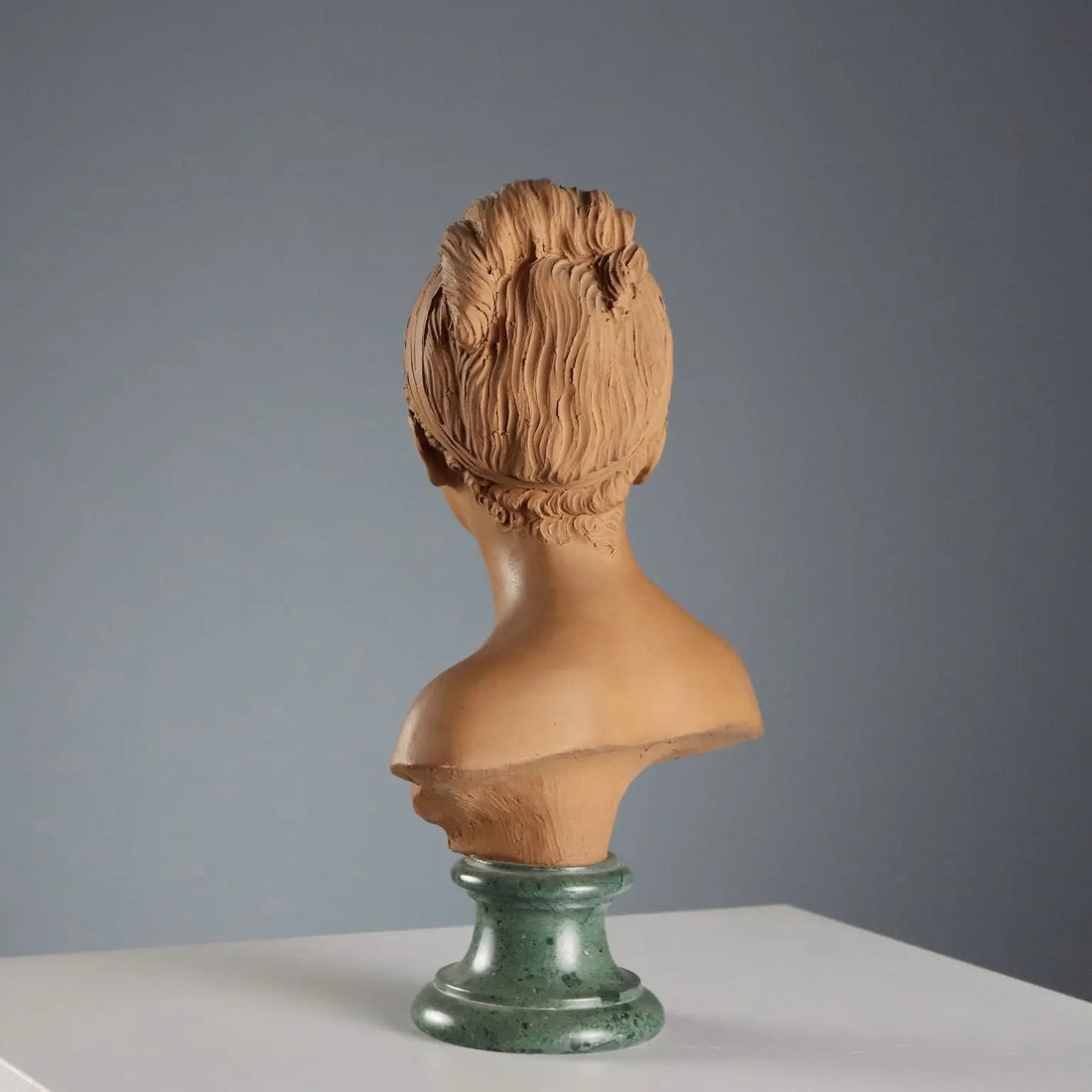 Antique Terracotta Busts by Jean Antoine Houdon Posthumous Copy