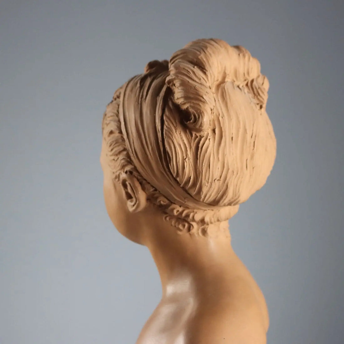 Antique Terracotta Busts by Jean Antoine Houdon Posthumous Copy