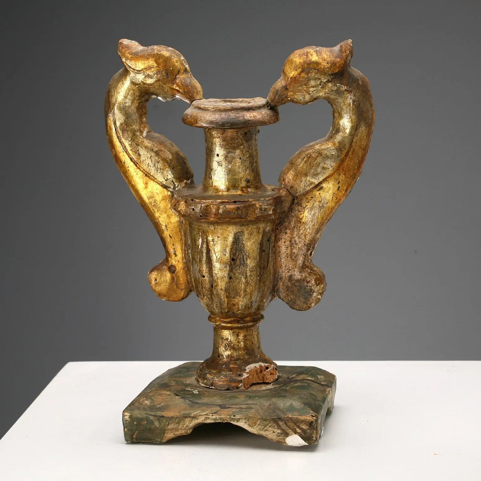 Antique Vases Gilded Wood Lacquered Italy XIX Century - Italy, Early XIX Century | Antiques | Fancy Goods